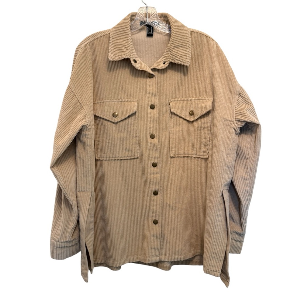 FOREVER 21 Granola Cozy Casual Gorpcore Corduroy Shacket